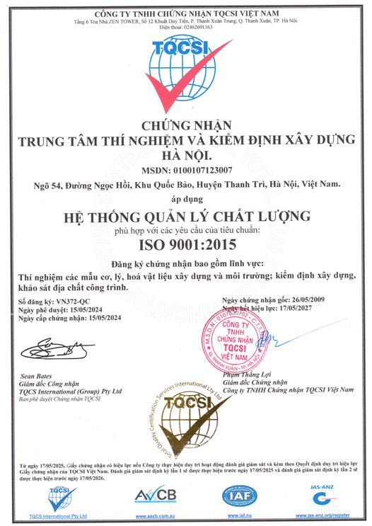 Chứng chỉ 1